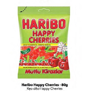 Kẹo dẻo Haribo Happy Cherries 80g, 175g
