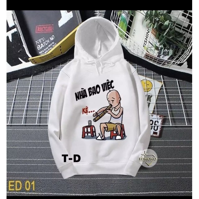 Áo Hoodie Unisex Mùa Đông Chất Nỉ Nam Nữ Giá Rẻ Nhà Bao Việc Phong Cách Hàn Quốc Mặc Đi Học Đi Chơi