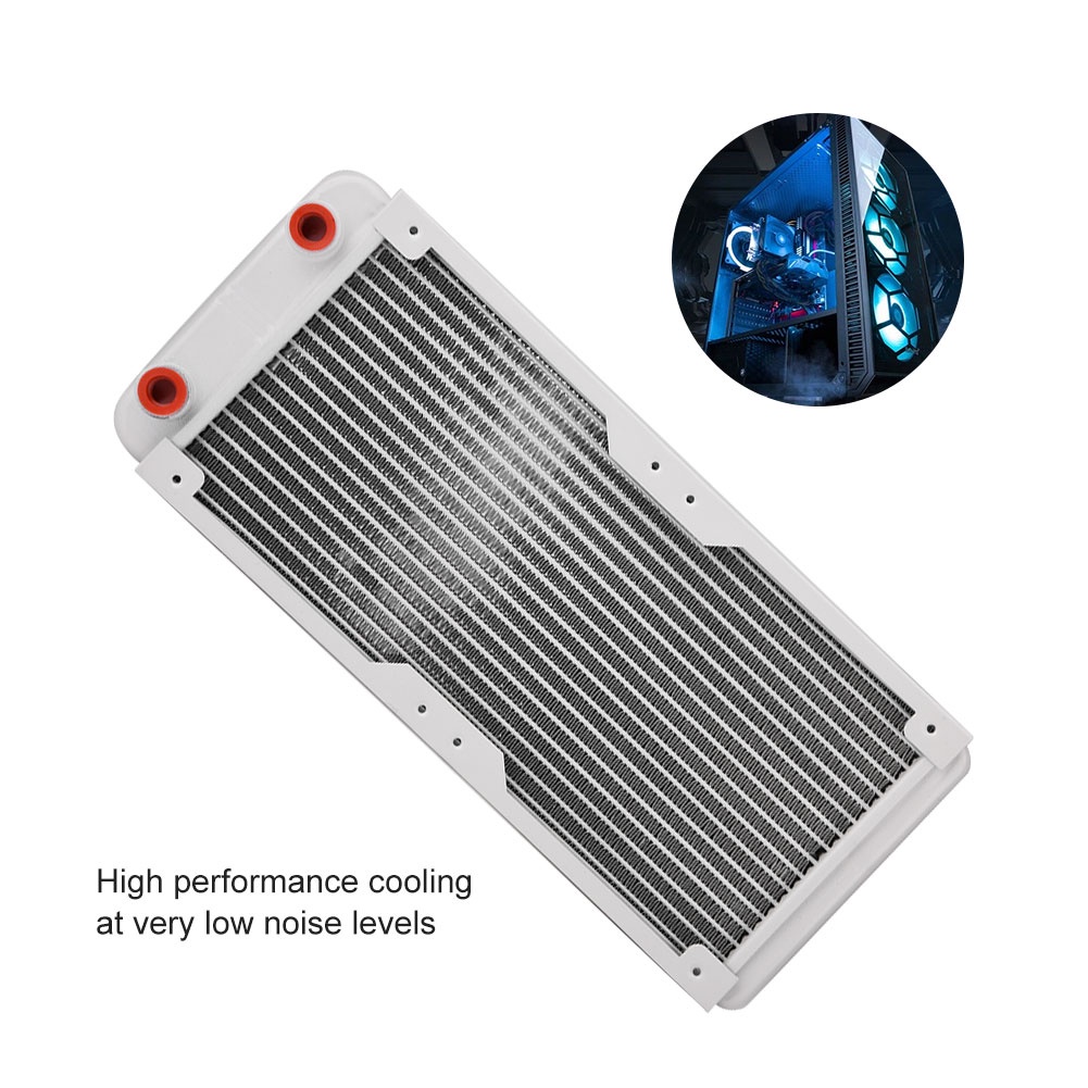 Bộ tản nhiệt máy tính bằng nhôm Làm mát nước trao đổi chất lỏng Màu trắng 240mm/360mm