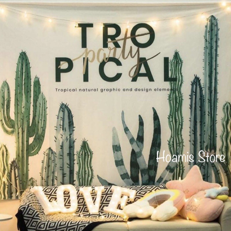 🌻Tranh vải treo tường 150 x 130🌻 thảm treo tường trang trí theo phong cách Vintage🍃