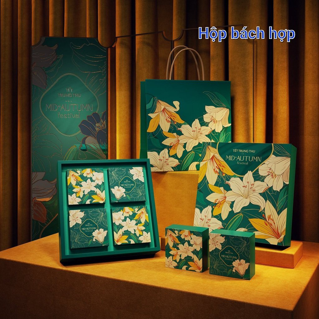 Hộp đựng 4 bánh trung thu các mẫu