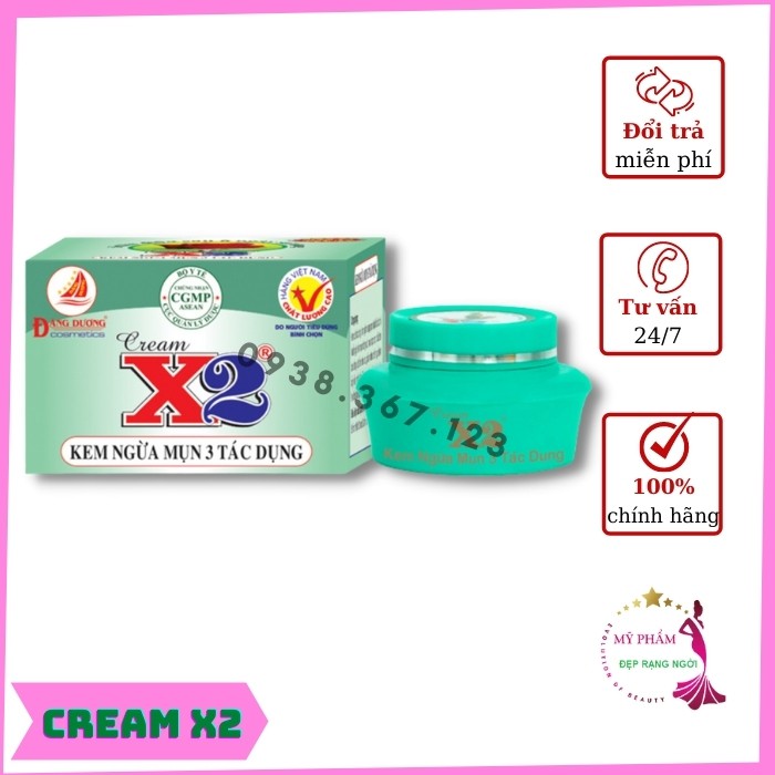 Kem X2, Kem Mụn 3 Tác Dụng 6g