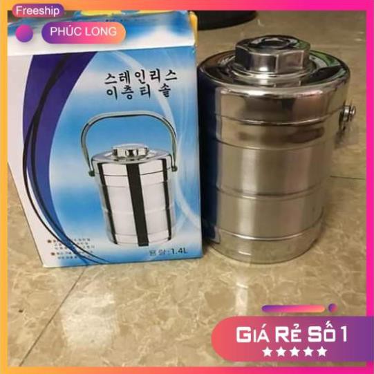 Cặp lồng giữ nhiệt inox 3 tầng 1.4 lít