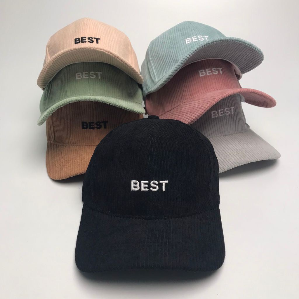 Nón lưỡi trai nam nữ chất nhung mũ unisex thêu Best sang xịn rẻ trẻ trung hợp thời trang Lch