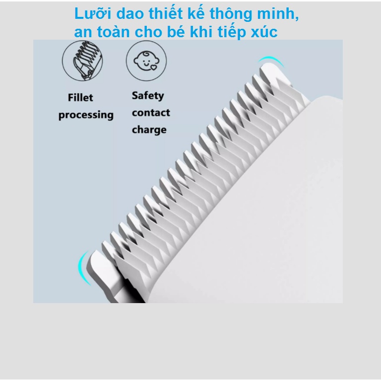 Tông đơ điện cắt tóc gia đình ENCHEN Mens Electric Hair Clippers thiết kế thông minh. Màu Đen