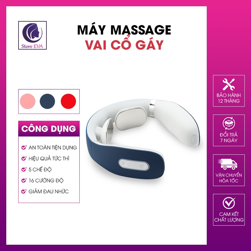Máy Massage Cổ Vai Gáy Massage Rung Tần Số Cao, Tiện Dụng Nhỏ Gọn Đánh Tan Mệt Mỏi Bảo Hành 6 Tháng
