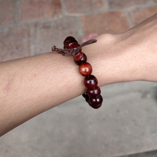 Vòng Tay Gỗ Trắc - Vòng Trắc - Size 14mm