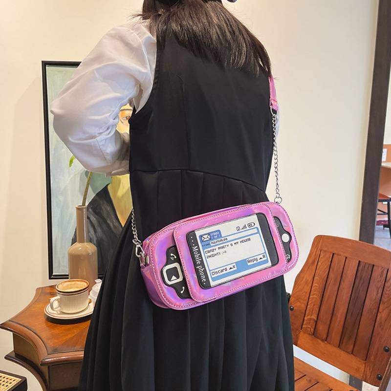 Túi Đeo Chéo Vai Hình Bàn Phím Hoạt Hình Vui Nhộn Dành Cho Nữ