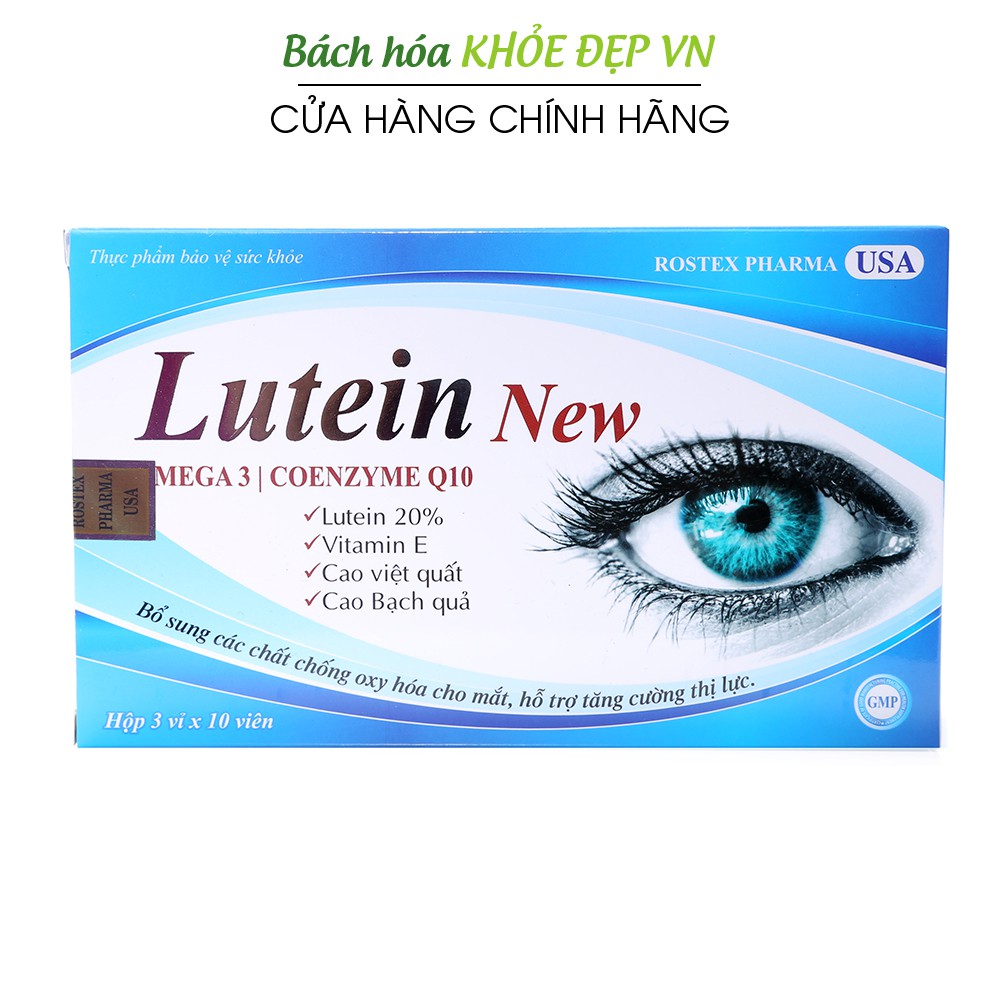 Viên uống sáng mắt Lutein New Omega 3 giảm khô mắt, mờ mắt, mỏi mắt - 30 viên