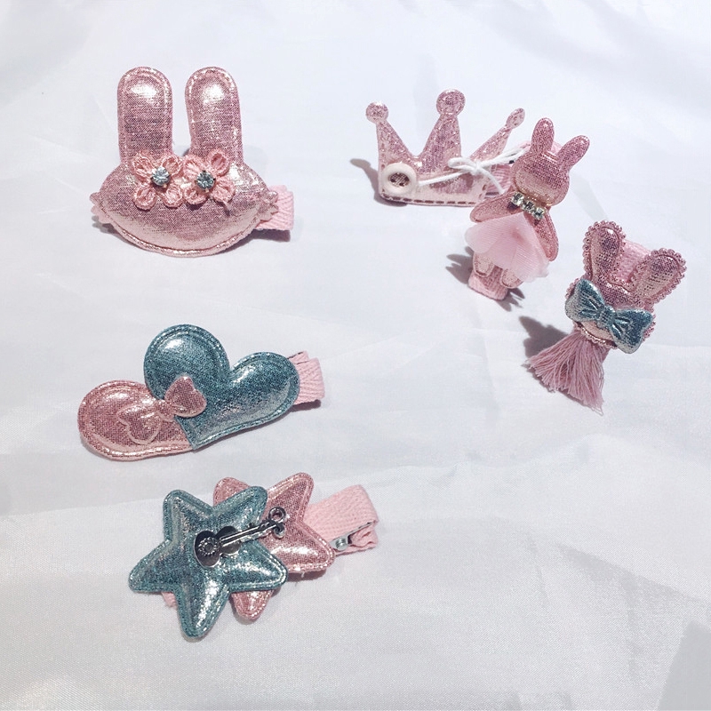 Set 6 Kẹp Tóc Xinh Xắn Dành Cho Bé Gái
