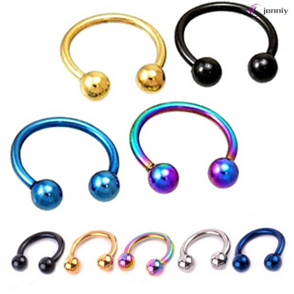 💕JNY💕Fashion Nose Rings Stud Fake Lip Ear Nose Clip Fake Piercing Nose Lip Hoop Earring Jewelry