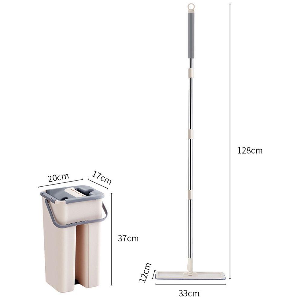 Cây Lau Nhà Phẳng Dạng Nhấn Nhanh Khô Chống Ăn Mòn Có Thể Điều Chỉnh Tiện Lợi