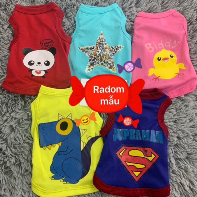 HÀNG MỚI VỀ [ĐỦ SIZE 1 - 10KG] ÁO HOẠT HÌNH CUTE DÀNH CHO THÚ CƯNG