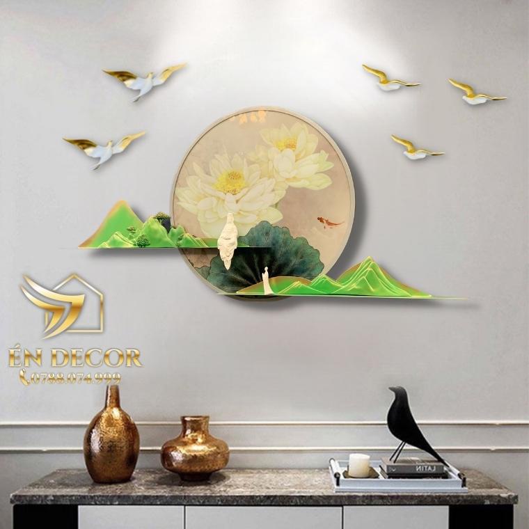 Tranh Phong Cảnh Treo Tường An Nhiên Nghệ Thuật, Tranh Sắt, Tranh Treo Tường Én Decor