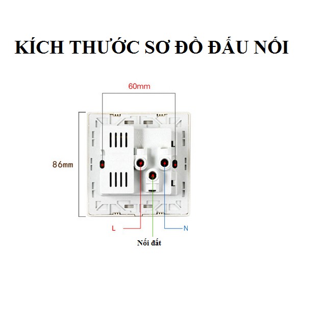 Ổ cắm điện gắn tường 2.1A 5V 110V 220V, ổ cắm điện đa năng tích hợp 2 cổng USB