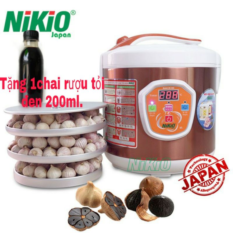 Nồi làm tỏi đen tùy chỉnh cao cấp Nikio 686 6L.