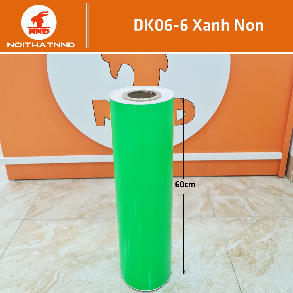 Decal Màu Dán Kính, Dán Xe, Dán Tường Có Sẵn Keo Khổ 60cm Trơn Bóng Đủ Màu