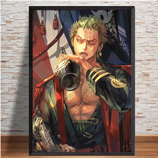Tranh Zoro Treo Tường Chất Liệu Vải Canvas