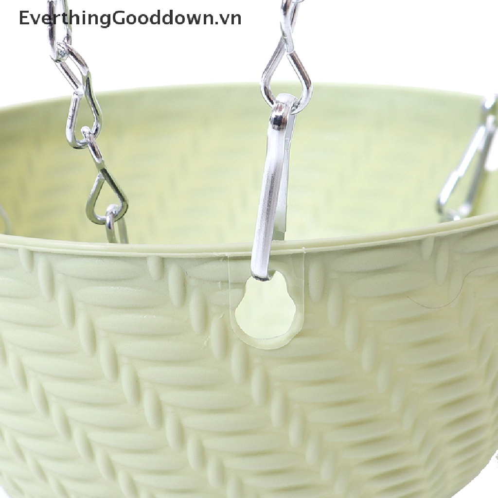 Everthinggood Chậu Hoa Treo Ban Công Giả Mây Đan