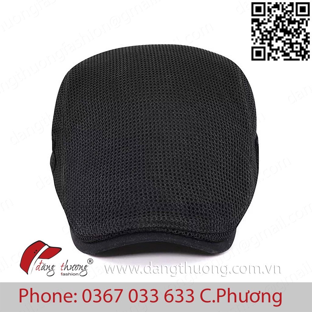 [HÀNG CÓ SẴN] [SHIP HỎA TỐC]  Mũ nón bere beret lưới mũ nồi nam thoáng mát mùa hè nhiều màu Đen Nâu Xám