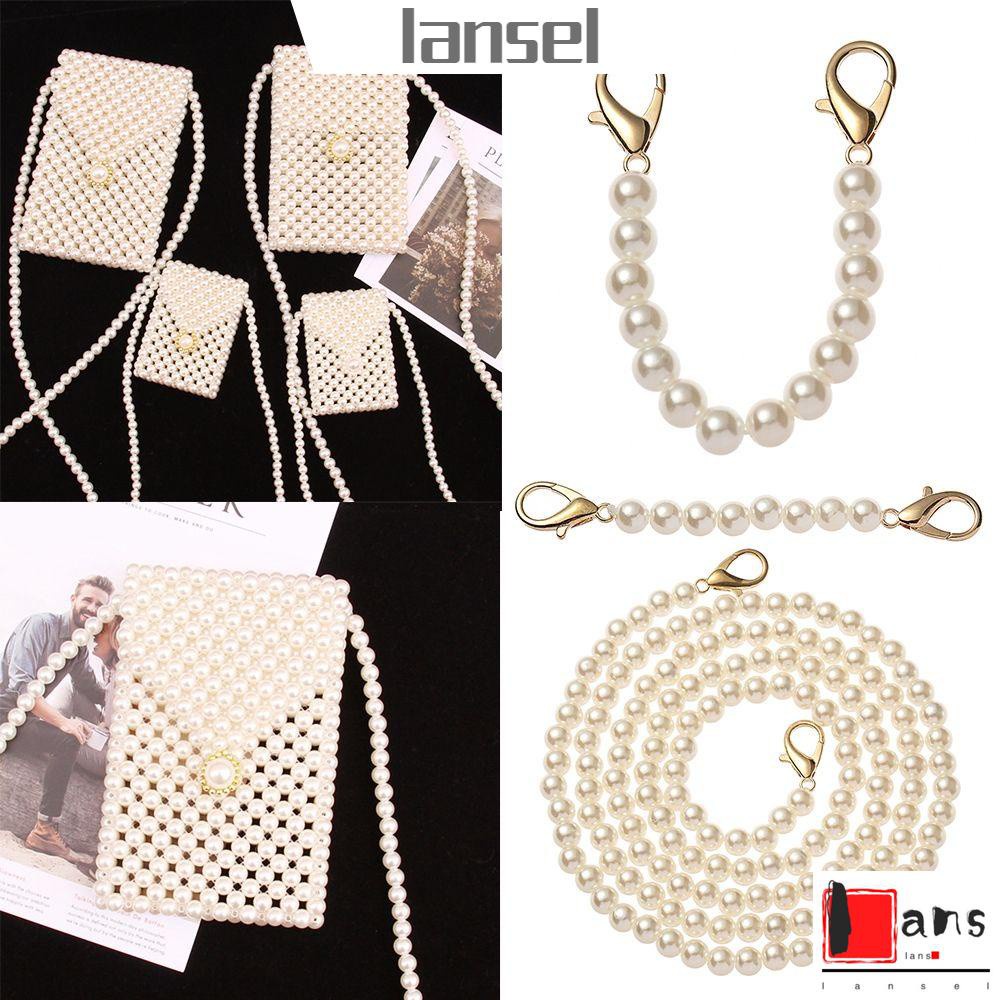 Dây đeo túi xách dạng chuỗi hạt ngọc trai chất lượng cao với 13 kích cỡ tùy chọn thời trang sang trọng