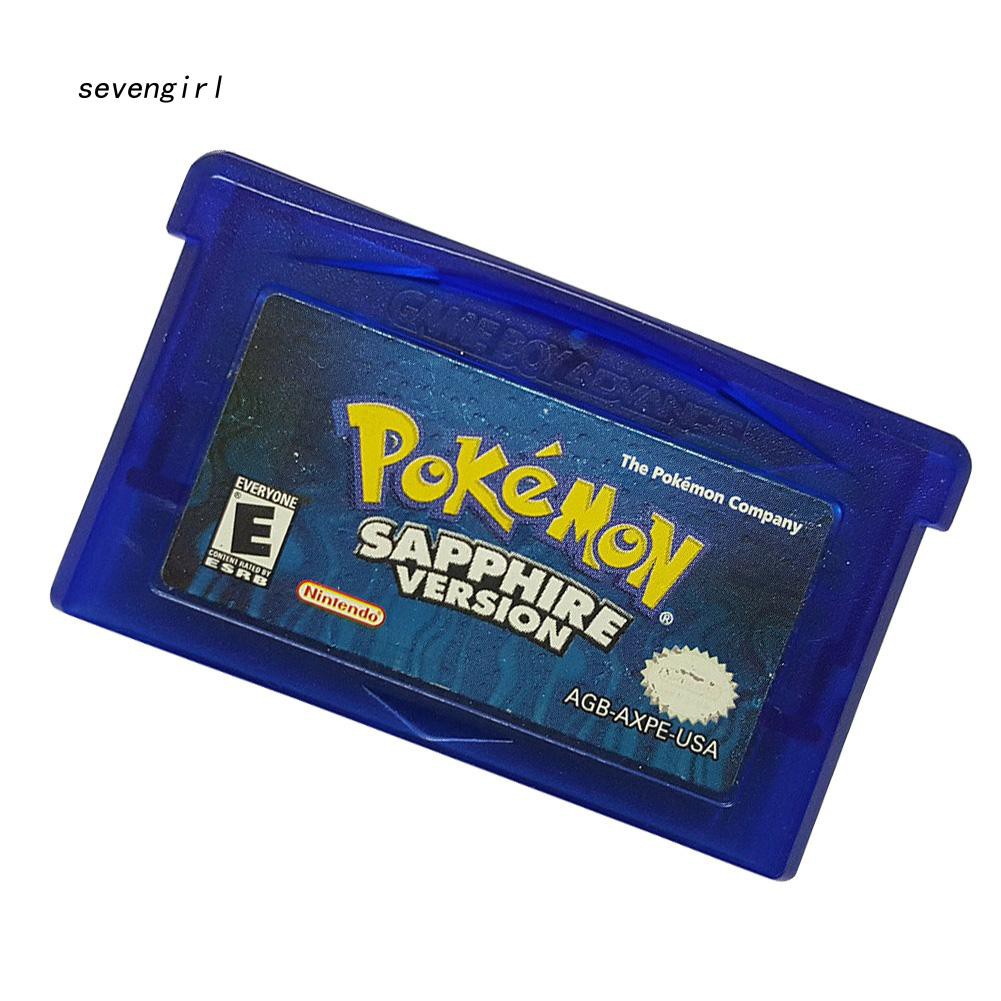 Thẻ chơi game Pokemon cổ điển cho Nintendo GBA Gameboy Advance