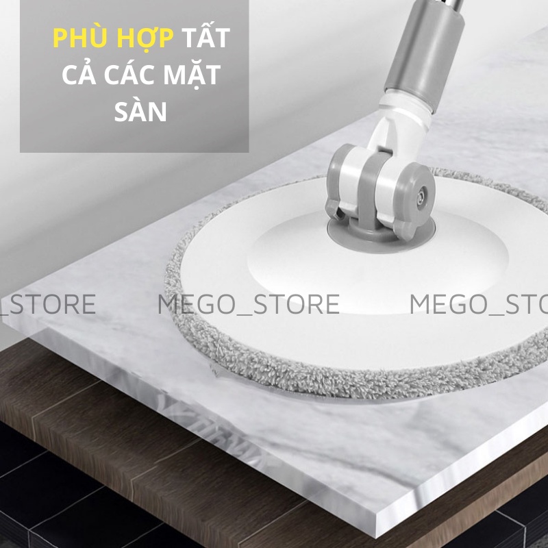 Cây Lau Nhà Tự Vắt Thông Minh MOPSS Chổi Lau Nhà Tách Nước Bẩn Cao Cấp Bộ Lau Nhà 360 Độ Tặng Kèm Bông Lau