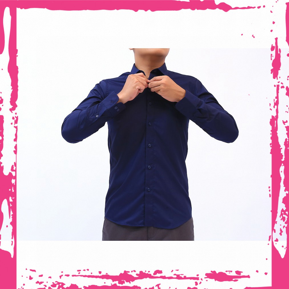 [Mẫu Mới][Thời Trang Hè Fasamy]Áo sơ mi nam dài tay 38-43 A9125-B2 Fasamy 2019