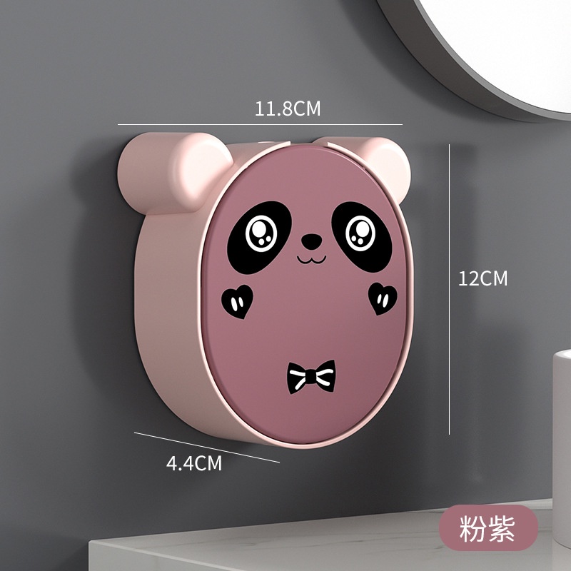 Khay Đựng Xà Phòng Gắn Tường Hình Gấu Trúc Hoạt Hình Dễ Thương