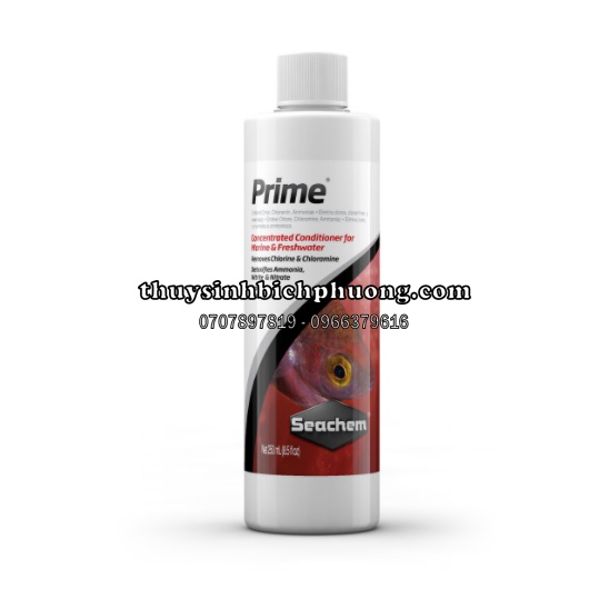 PRIME SEACHEM - DUNG DỊCH KHỬ ĐỘC TỐ KIM LOẠI NẶNG , CLO TRONG NƯỚC HỒ CÁ THỦY SINH