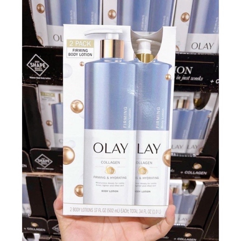 KEM DƯỠNG THỂ OLAY COLLAGEN B3 FIRMING & HYDRATING BODY LOTION 502ML. HÀNG MỸ
