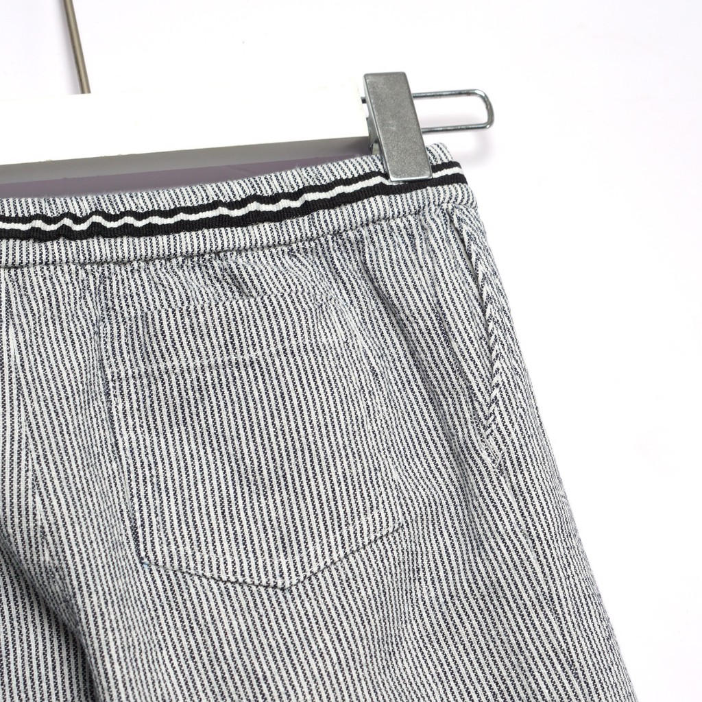 QUẦN SHORT KẺ BÉ TRAI VẢI LINEN COTTON