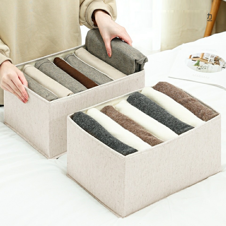Hộp đựng quần áo nhiều ngăn tiện lợi, hộp đựng đồ lót xếp gọn tủ quần áo