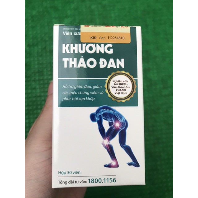 [Date mới nhất] KHƯƠNG THẢO ĐAN (Hộp 30 viên, 120 viên) - Viên xương khớp vai gáy