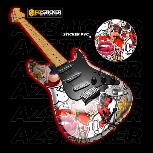 Sticker Sexy | STK43 | Sticker Dán mũ bảo hiểm chống thấm nước hình dán được cắt sẵn dễ dàng sử dụng