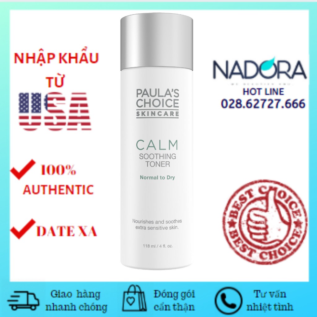 Nước Hoa Hồng Paula’s Choice Cho Da Khô Nhạy Cảm Calm Redness Relief Toner Dry Skin (118ML)