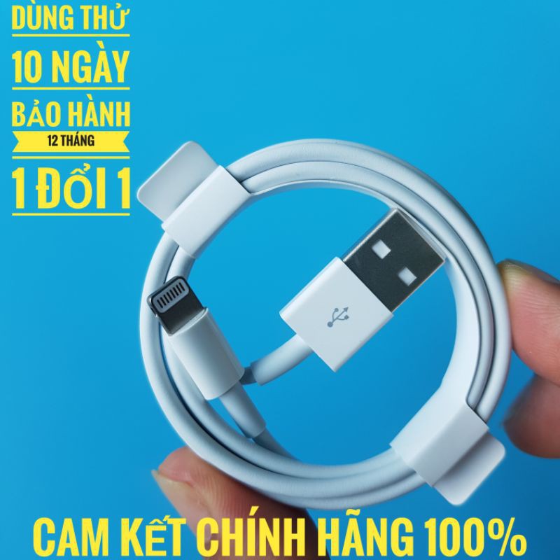 Dây Cáp Sạc Nhanh Iphone Chính Hãng, Giá Tốt - Cáp USB Lightning - halustore