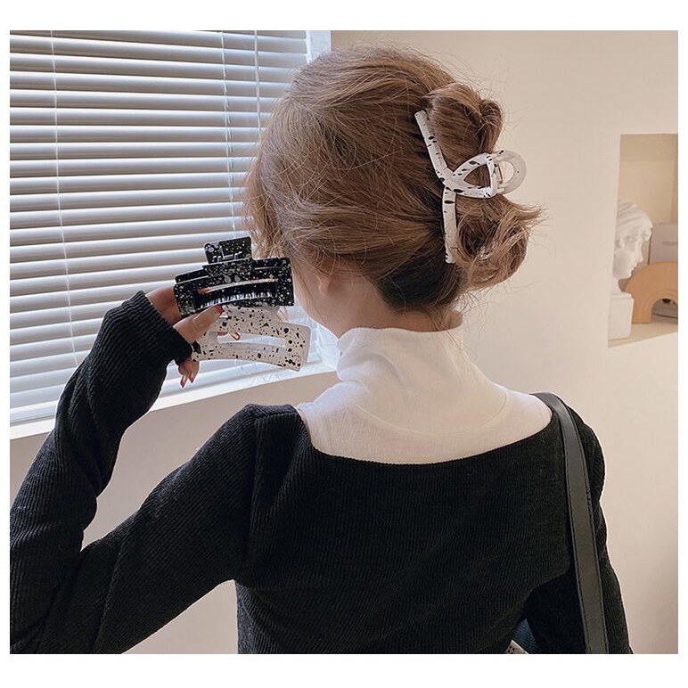 Kẹp tóc acrylic đơn giản thời trang Hàn Quốc dễ thương dễ phối đồ