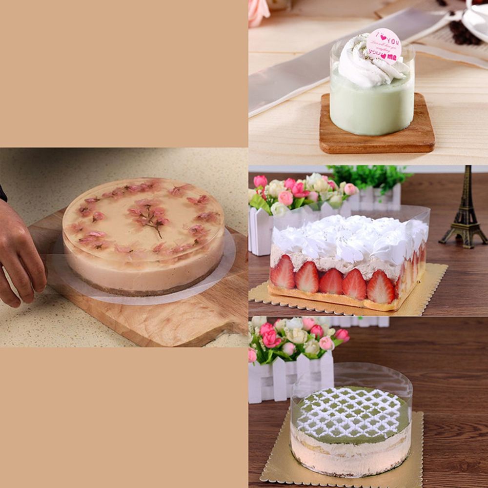 GREATESTIN Bakeware Cake Collar Roll DIY Transparent Mousse Surrounding New Tape Baking Tool Clear Edge Wrap