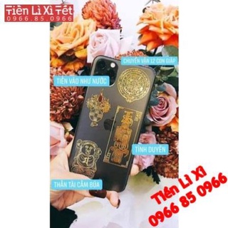 Combo 4 linh phù tình duyên, miếng dán phong thủy