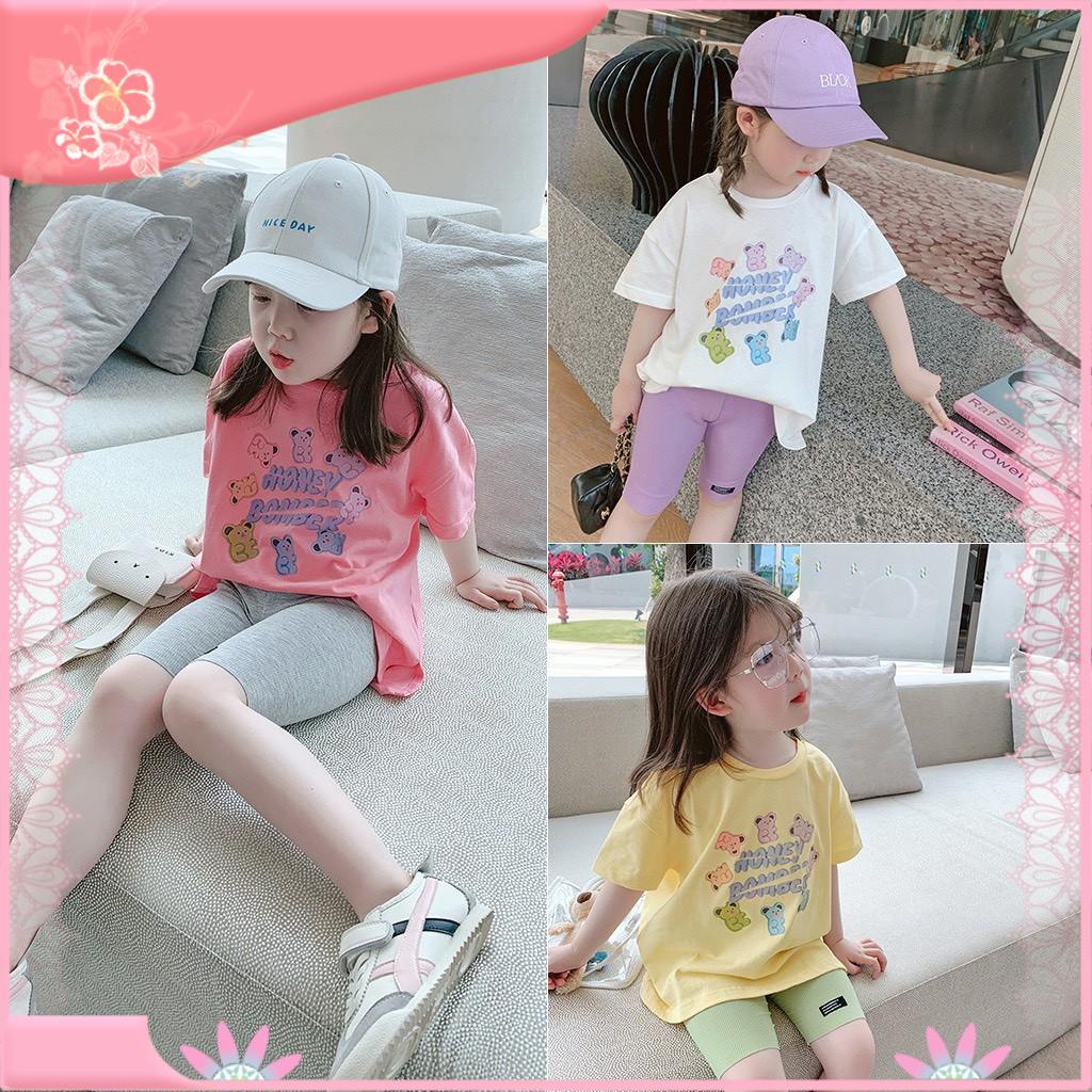 Áo bé gái (Sz 8 - 30kg) Áo thun trẻ em nữ cộc tay chất cotton đẹp cho bé 2 - 8 tuổi họa tiết dễ thư