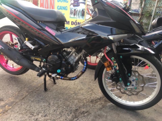 Cổ titan real gắn pô zin ex 150