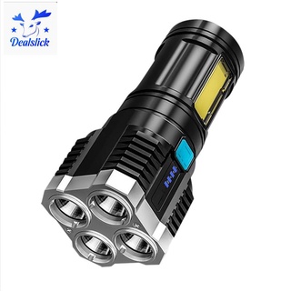 Đèn pin 4 bóng LED siêu sáng đa năng có thể sạc lại