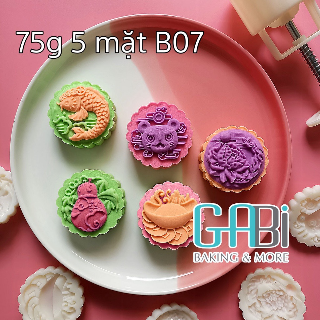 Khuôn bánh 75g trung thu 2022(nhiều mẫu)