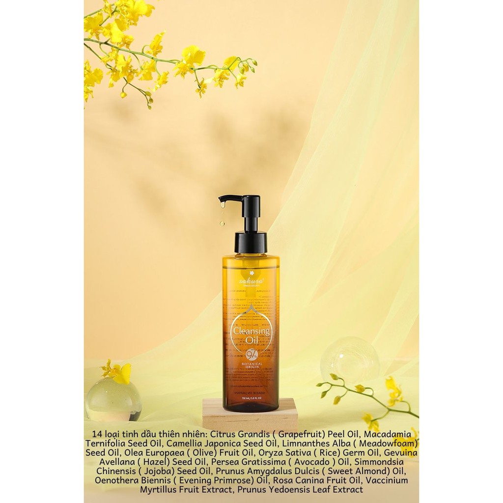 Dầu tẩy trang Sakura Cleansing Oil