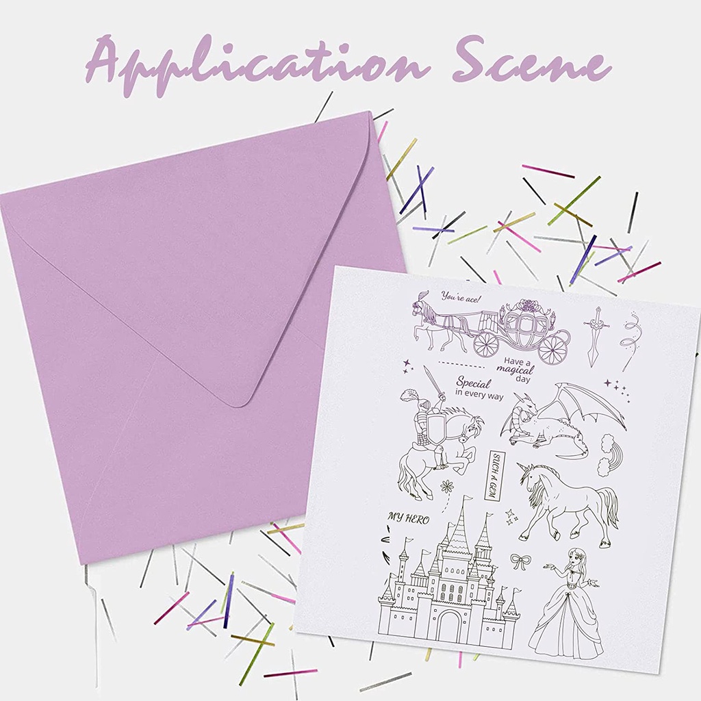 1 Tấm Tem Đóng Dấu Bằng Silicon Trong Suốt Dùng Trang Trí DIY