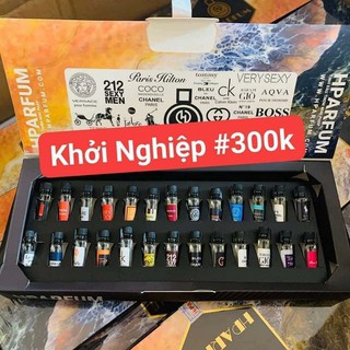 Bộ 26 Chai Tinh Dầu Thơm Pháp Hparfum Mini - Mùi Siêu Sang Chảnh [ 10 Mùi Nam - 16 Mùi Nữ ]