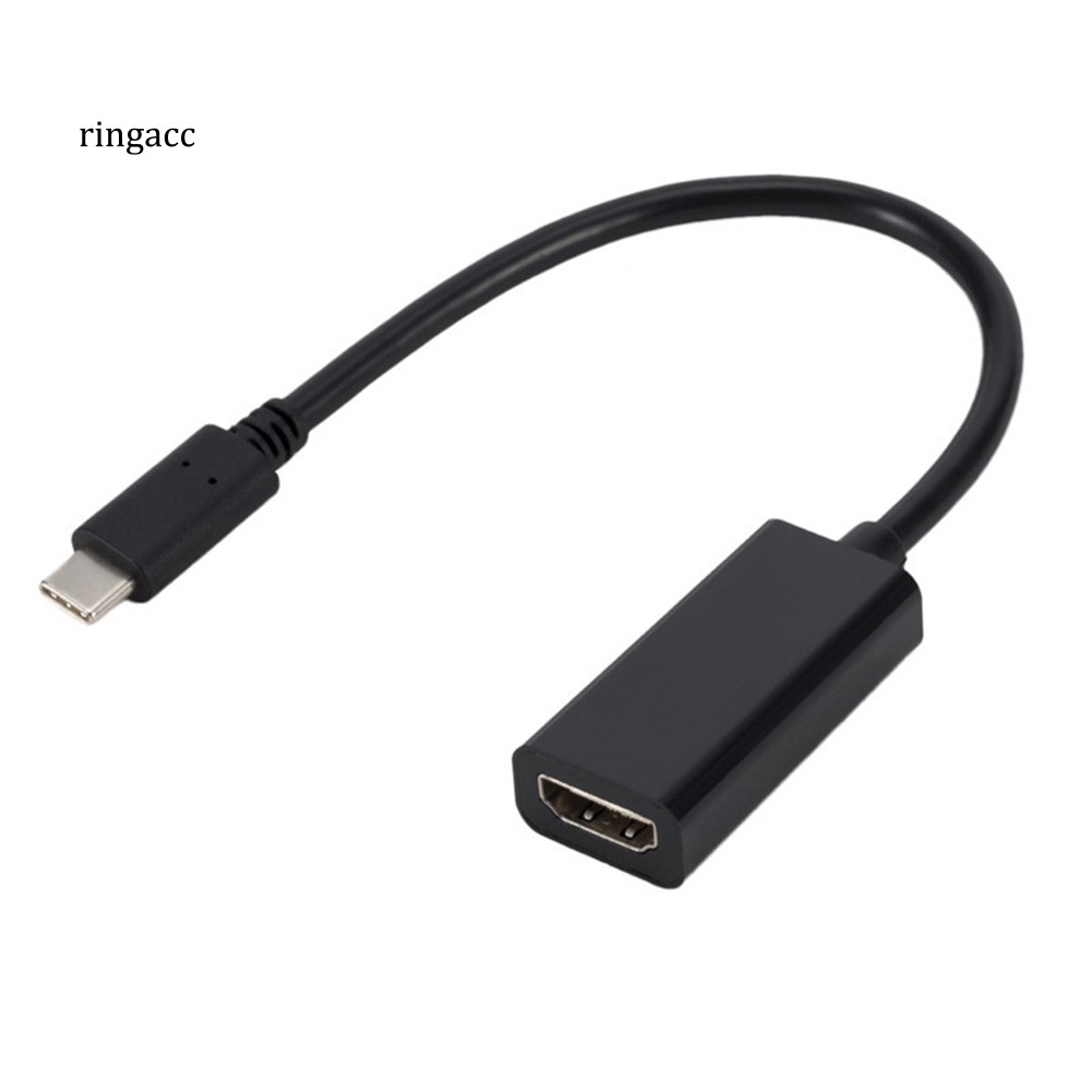 【RAC】HD 4K 60Hz USB 3.1 Type-C to HDMI Cable Adapter for TV Monitor Projector Phone