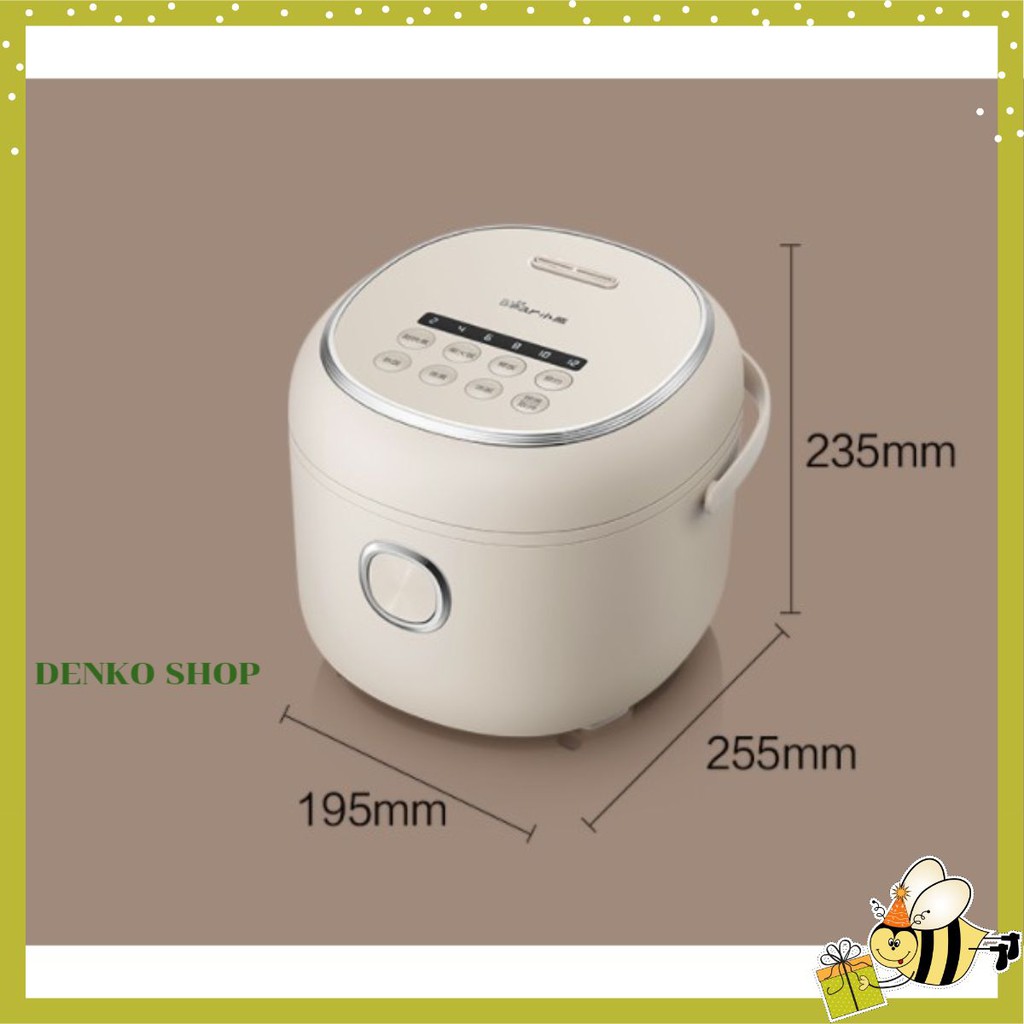 [Freeship] Nồi cơm điện Bear DFB-P20H1, dùng để nấu cơm, nấu cháo, hầm gà, dung tích 2.0 lít