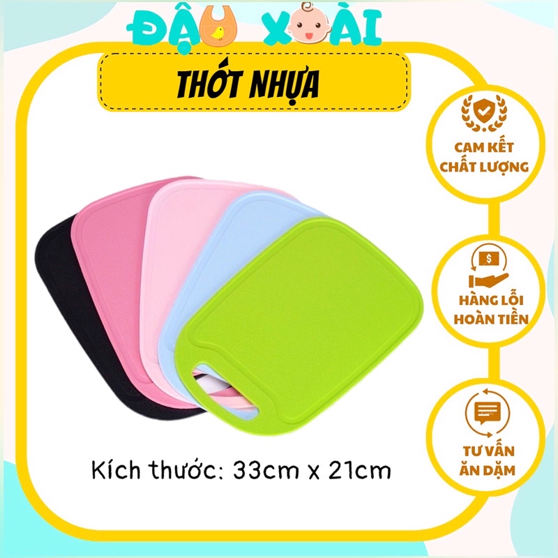 THỚT RỜI bằng nhựa chế biến ăn dặm siêu dày dặn cho bé